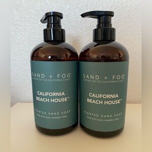 Lot of 2 Sand + Fog CALIFORNIA BEACH HOUSE Hand Soap
